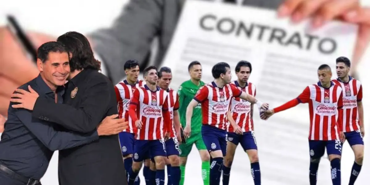 Hierro y Amaury se abrazan y jugadores de Chivas frente a un contrato