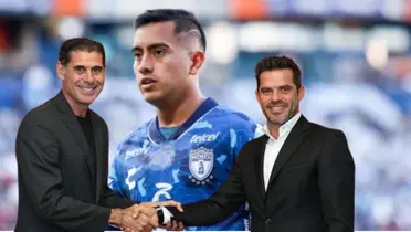Hierro y Hago se dan la mano y Chiquito con Pachuca