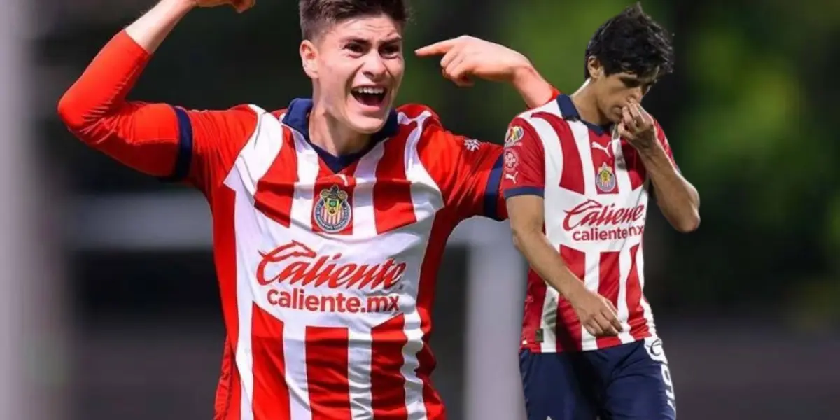 Homriga González festejando y Macías lamentándose