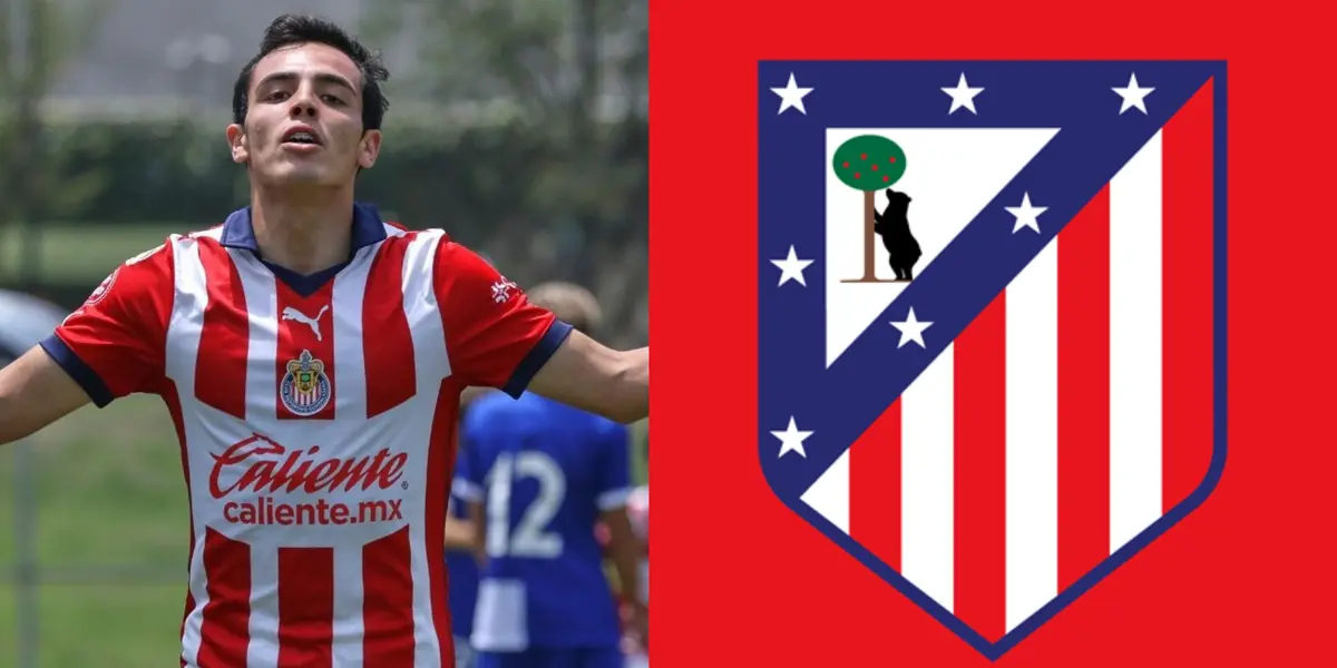 Hugo Camberos ha sido desperdiciado en Chivas, ya le anotó un doblete al Atlético de Madrid | Foto: Especial