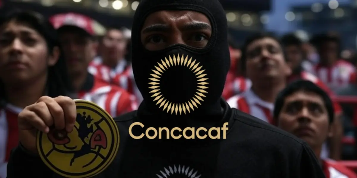 Ilustración de la Concacaf sujetando al Club América / Foto: GROK