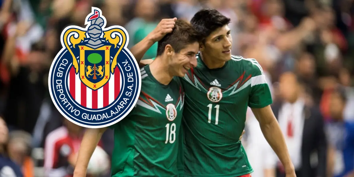 Isaác Brizuela y Alan Pulido (Foto: MEXSPORT)