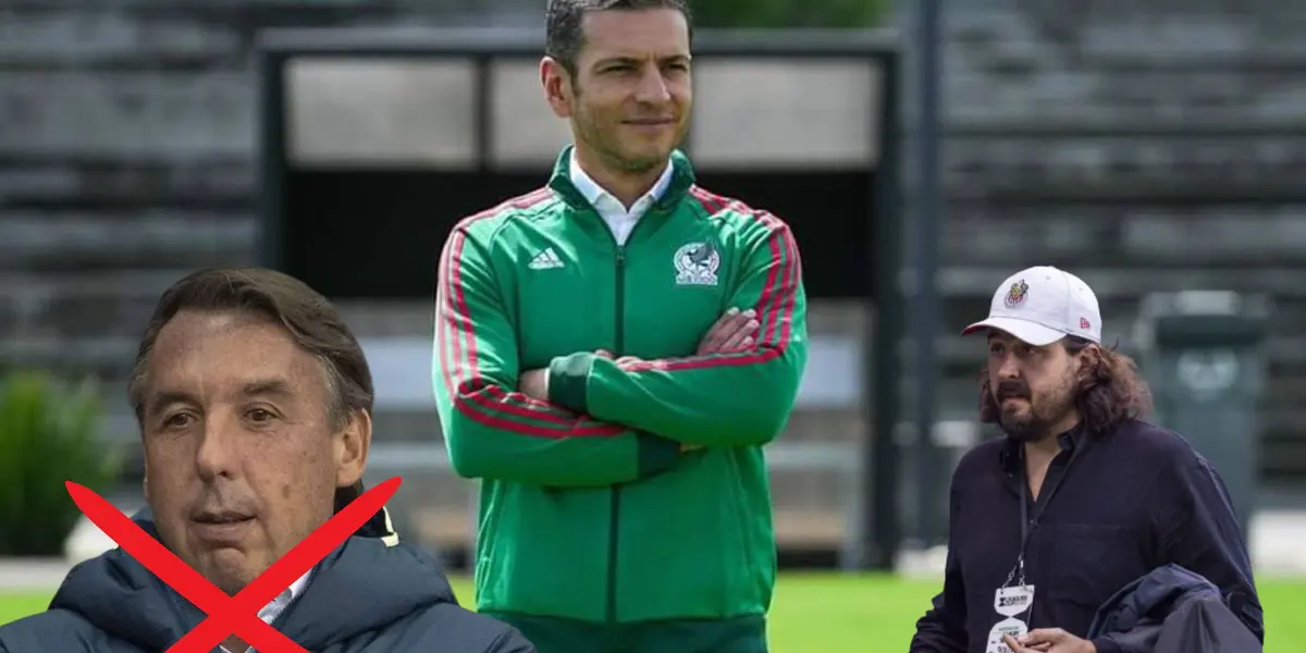 Jaime Lozano con Ázcarraga y Amaury Vergara