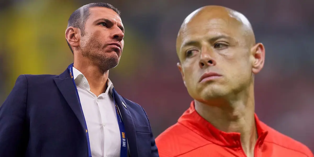 Jaime Lozano y Javier Hernández (Foto tomada de: MexSport)