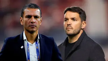 Jaime Lozano y Nicolás Larcamón (Foto tomada de: Argentina/Milenio)