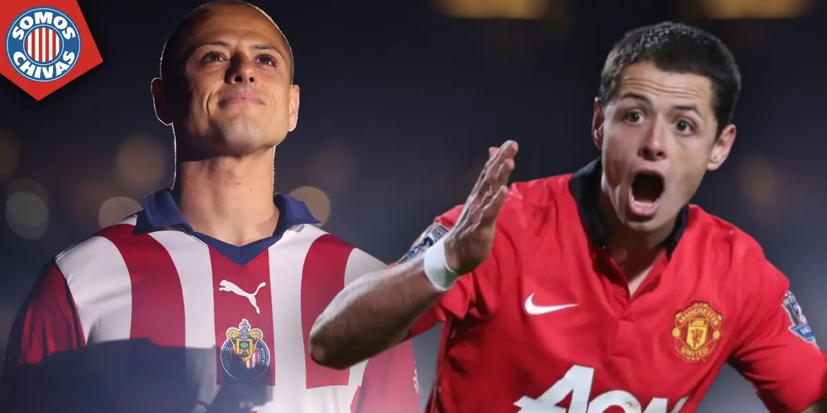 Javier Hernández en Chivas y Manchester United (Fuente: MEXSPORT)