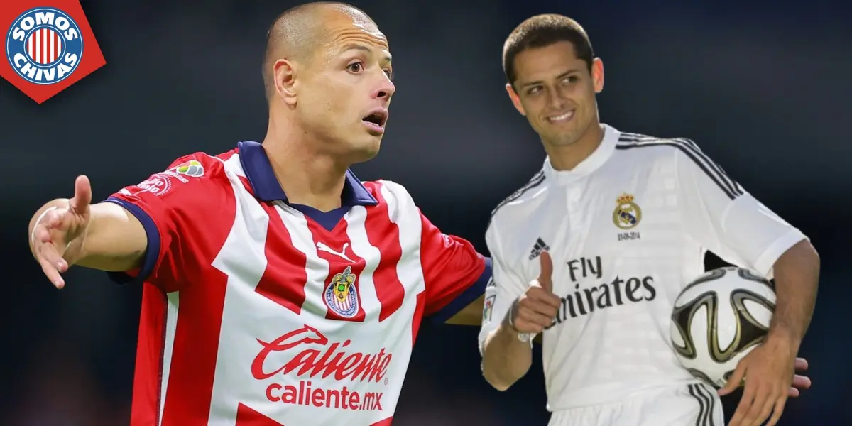 Javier Hernández en Chivas y Real Madrid (Fuente: MEXSPORT)