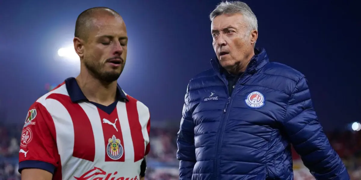 Javier Hernández y Domènec Torrent (Foto tomada de: MexSport)