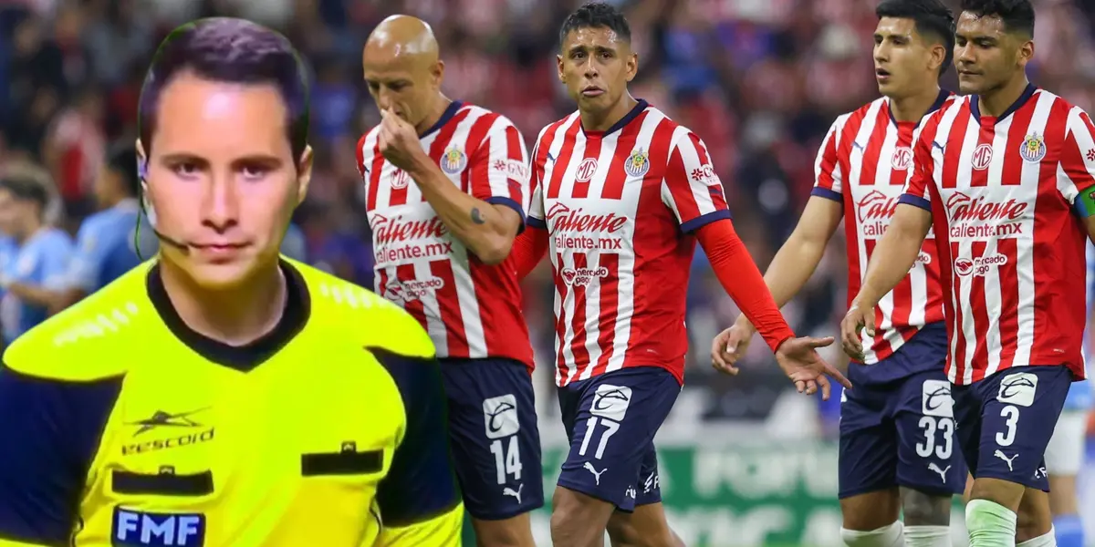 Jesús López y jugadores de Chivas (Foto: MEXSPORT)