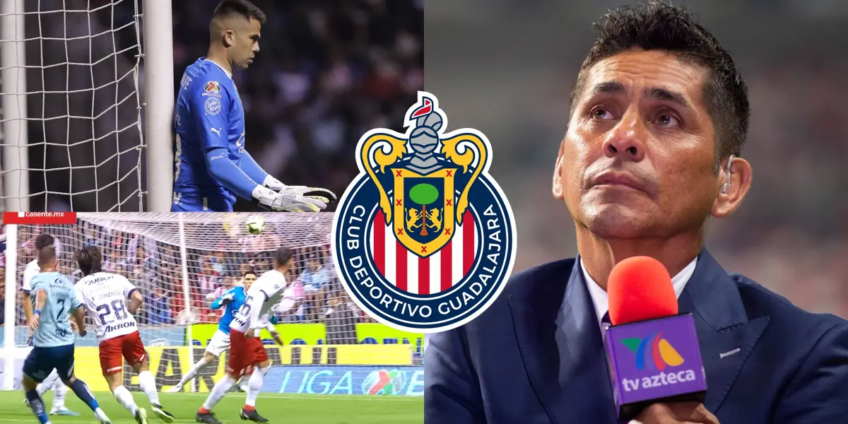 Jorge Campos sorprende a todos y revela quién sería el culpable del gol que recibió Miguel Jiménez en el Chivas vs Puebla.