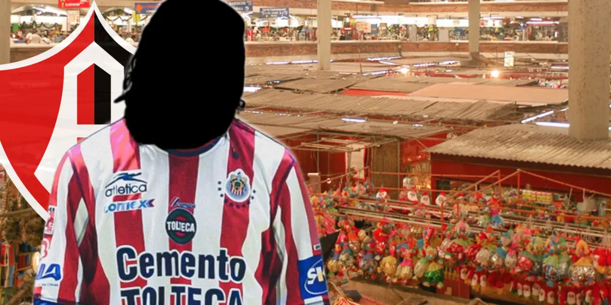 Jugador incógnito de Chivas en el Mercado de Guadalajara / FOTO CHIVAS