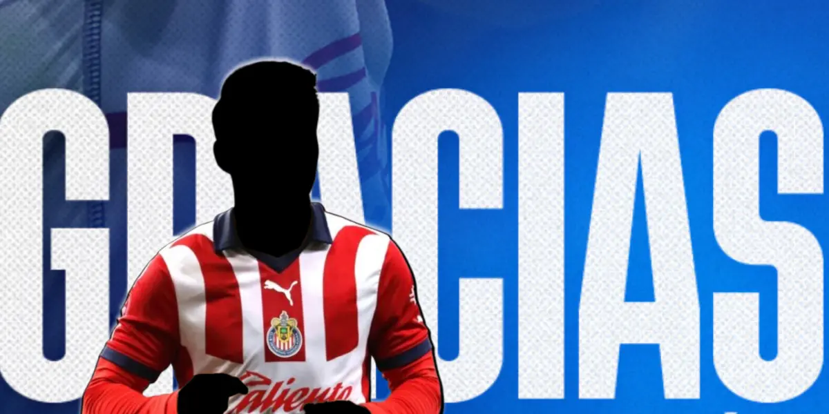 Jugador incógnito de Chivas junto a anuncio de despedida / FOTO X