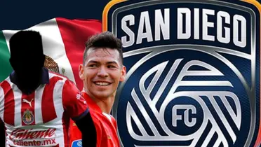 Jugador incógnito de Chivas junto a Hirving Lozano / FOTO MARCA