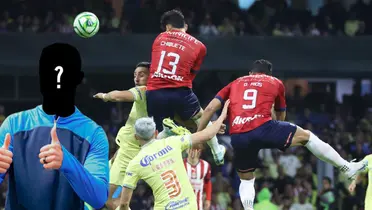 Jugador incógnito junto al Chivas vs América Clausura 2023 / FOTO Facebook
