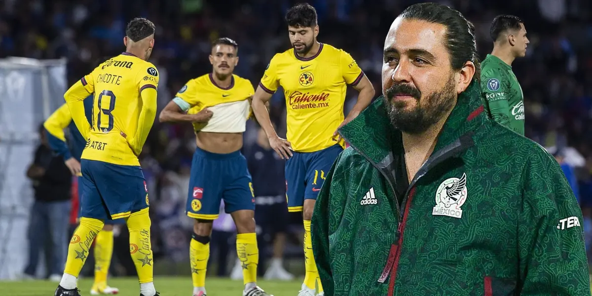 Jugadores América y Amaury Vergara (Foto tomada de: MexSport)