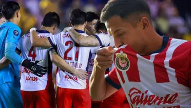 Jugadores de Chivas ante el club América / Foto MEXSPORT y GROK