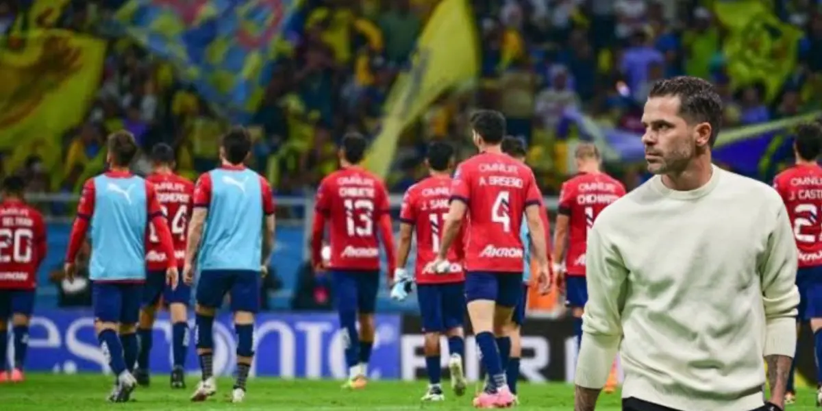 Jugadores de Chivas cabizbajos y Gago