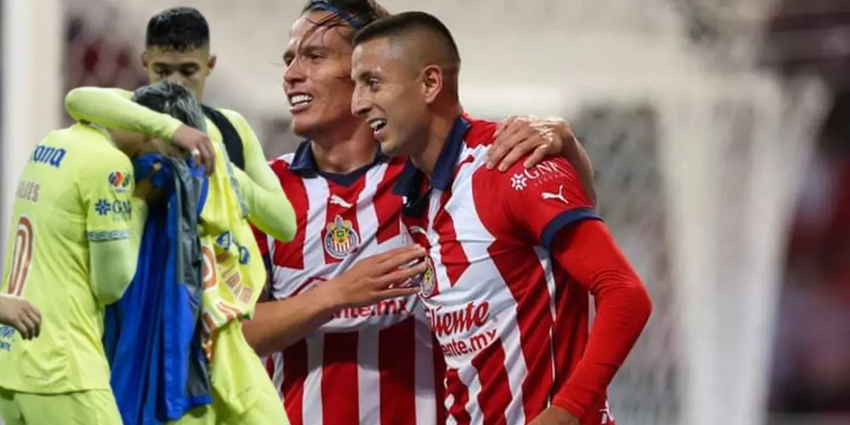Jugadores de Chivas celebran y de América se lamentan