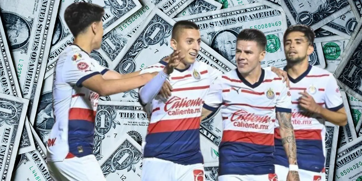 Jugadores de Chivas con dólares