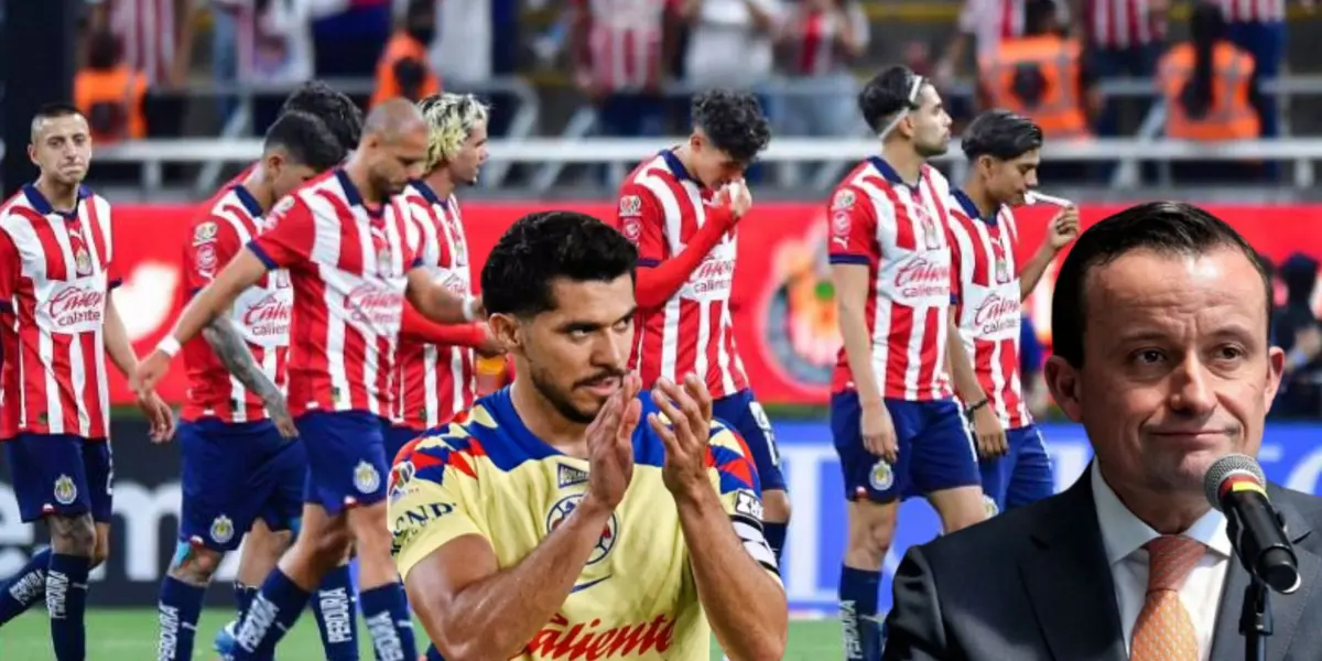 Jugadores de Chivas con Mikel y Henry