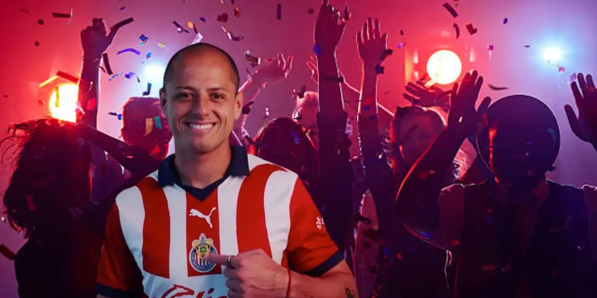 Jugadores de Chivas de fiesta, posiblemente incluido el Chicharito