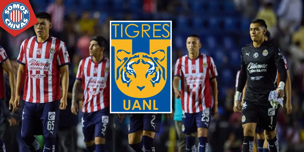 Jugadores de Chivas durante la derrota (Fuente: MEXSPORT)