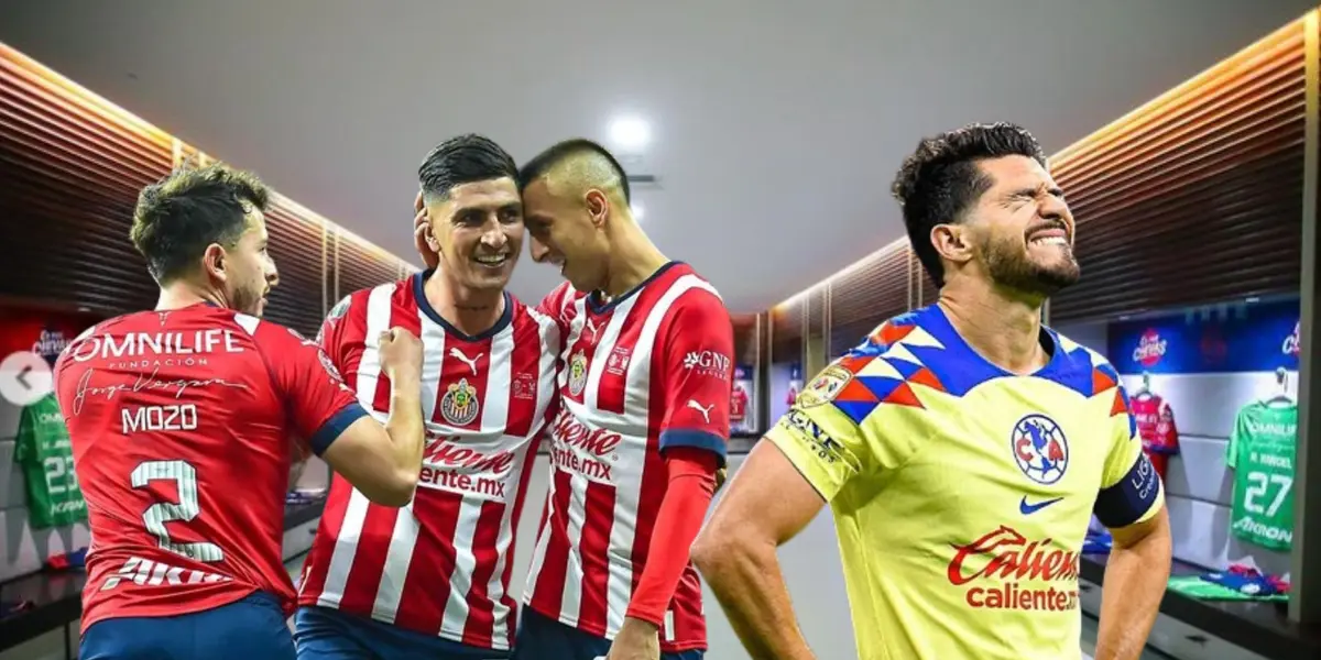 Jugadores de Chivas en el vestidor y Henry se lamenta