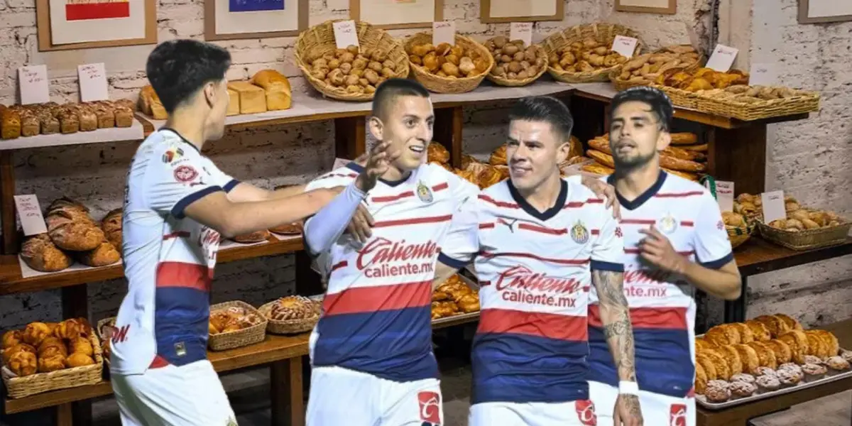 jugadores de Chivas en panadería