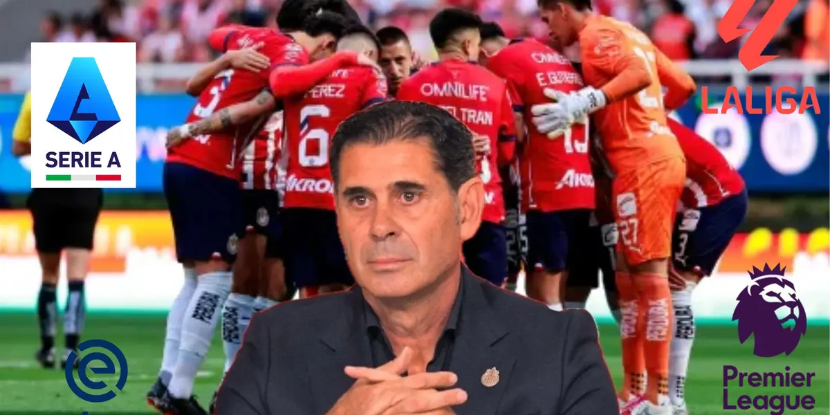 Jugadores de Chivas, Hierro y logos de la ligas europeas