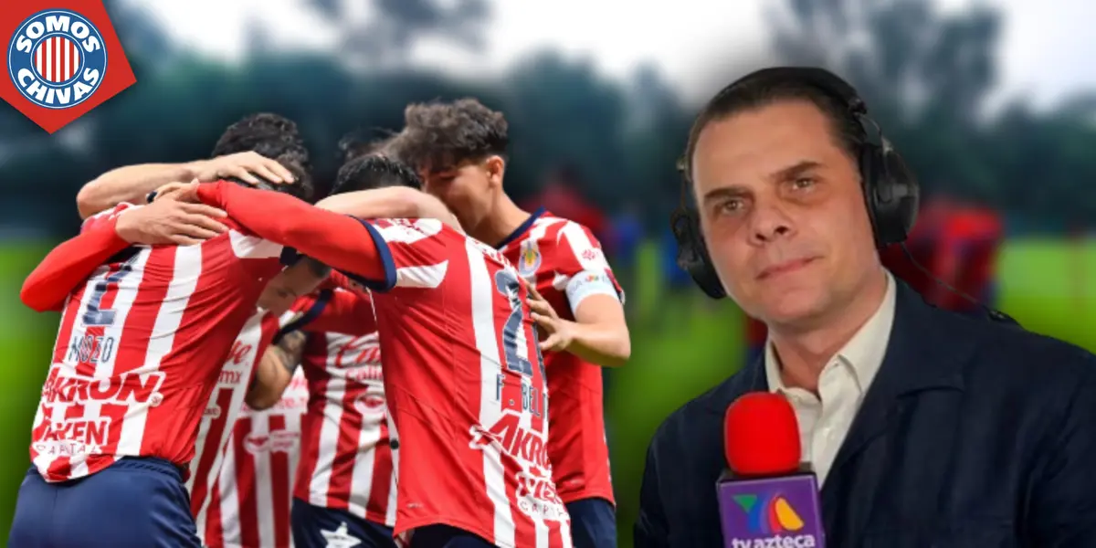 Jugadores de Chivas y Christian Martinoli (Fuente: MEXSPORT)