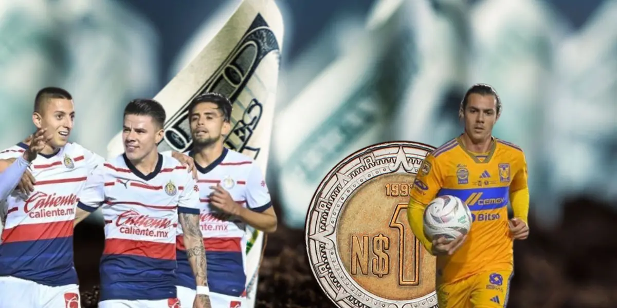 Jugadores de Chivas y Córdova con monedas de cambio