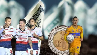 Jugadores de Chivas y Córdova con monedas de cambio