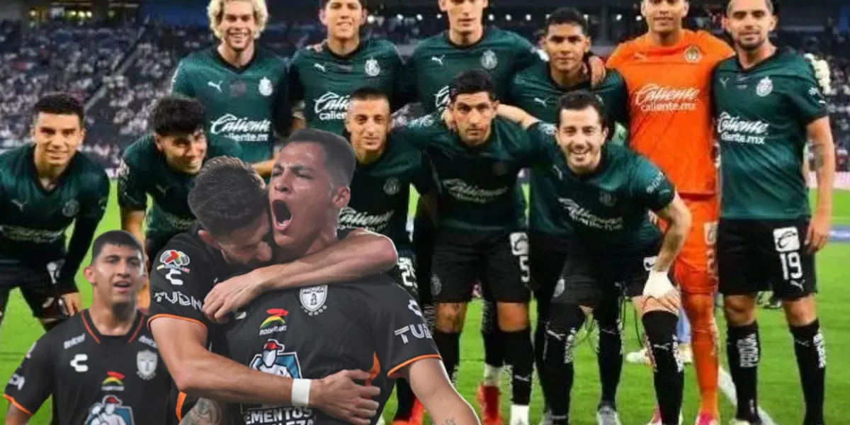 Jugadores de Chivas y de Pachuca celebrando