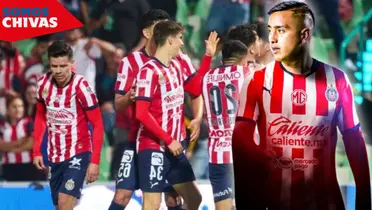 Jugadores de Chivas y Erick Sánchez (Fuente: MEXSPORT)