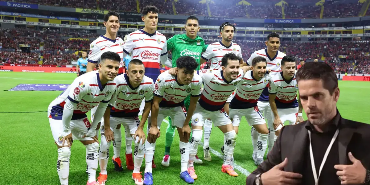 Jugadores de Chivasen la foto y Fernando Gago