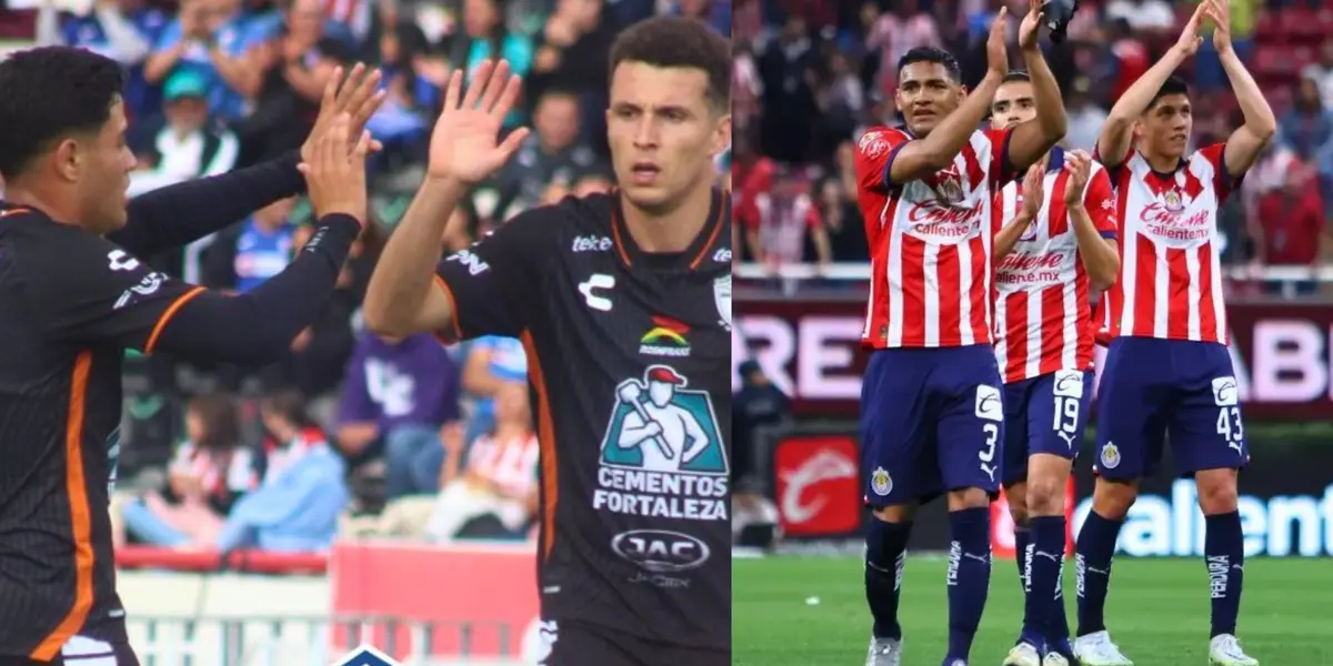 Jugadores de Pachuca y de Chivas agredeciendo