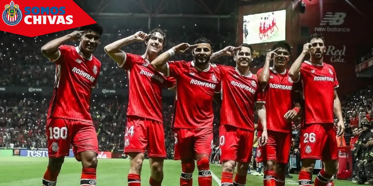 Jugadores de Toluca (Fuente: MEXSPORT)