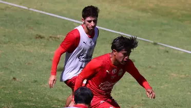 Jugadores en entreno. Foto: Chivas