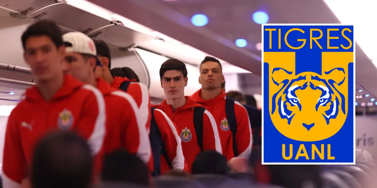 Jugadores en viaje. Foto: Chivas
