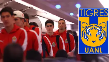 Jugadores en viaje. Foto: Chivas