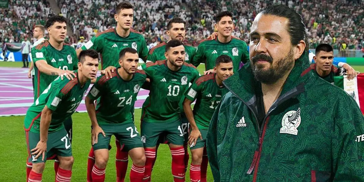 Jugadores México y Amaury Vergara (Foto tomada de: MexSport)