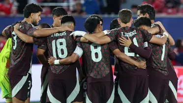 Jugadores previo a partido. Foto: Selección Mexicana