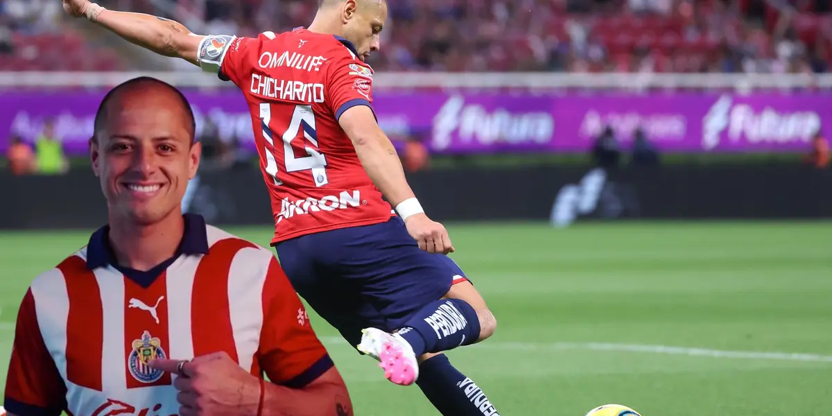 La reacción de Chicharito a su gol