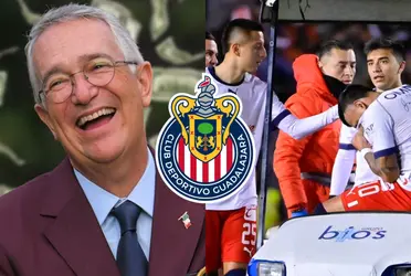 Los 13 millones de Ricardo Salinas Pliego con los que Chivas reemplazaría a Alexis Vega por su lesión.