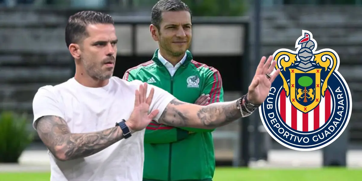 Lozano con el Tricolor y Gago con el escudo de Chivas