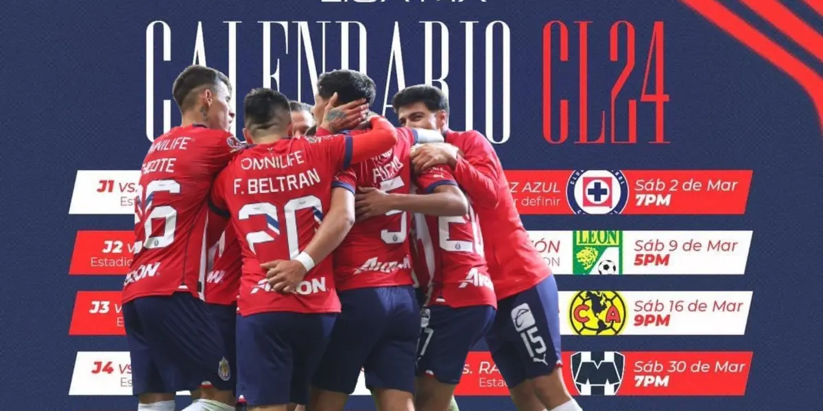 Luego de que se diera a conocer el calendario de la Liga MX, Chivas ya sabría la fecha para su duelo de Concachampions