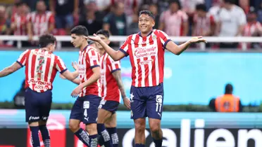 Luis Romo anotó su primer gol como futbolista rojiblanco | Foto: X @chivas
