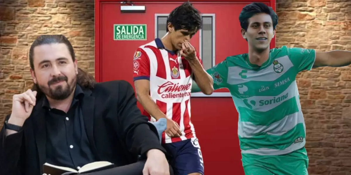 Macías con la de Chivas y con la de Santos en la puerta de salida y Amaury