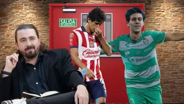 Macías con la de Chivas y con la de Santos en la puerta de salida y Amaury