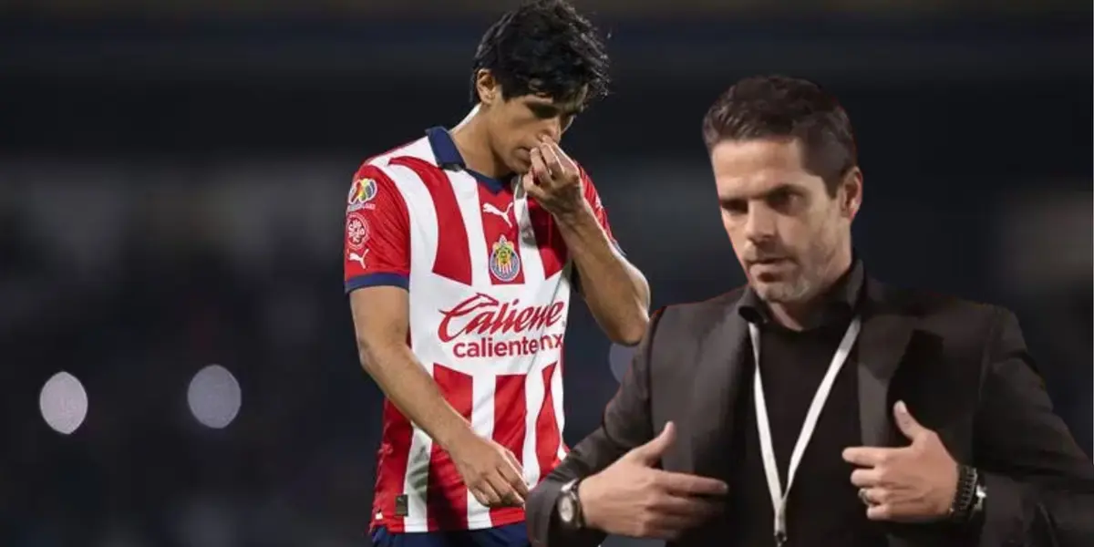 Macías lamentándose y Fernando Gago